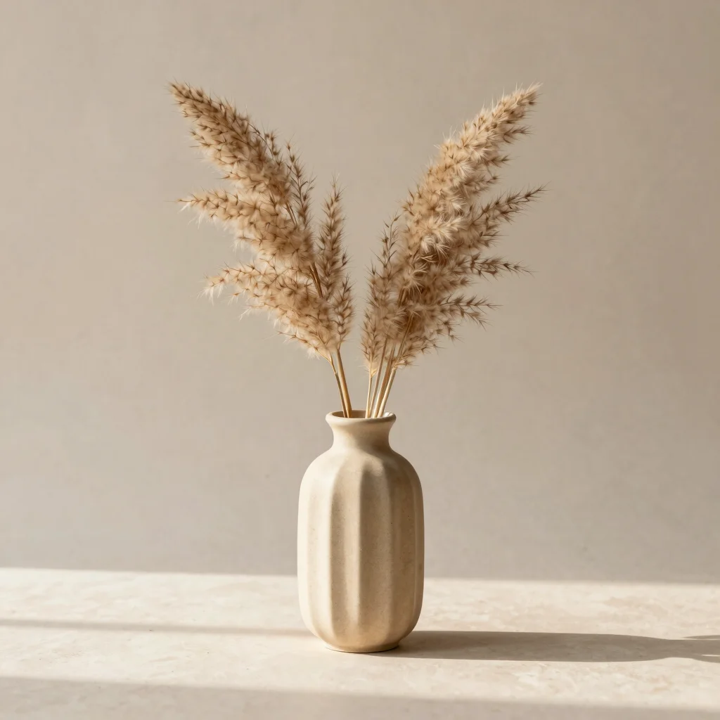 Fluted Eco-Resin Bud Vase