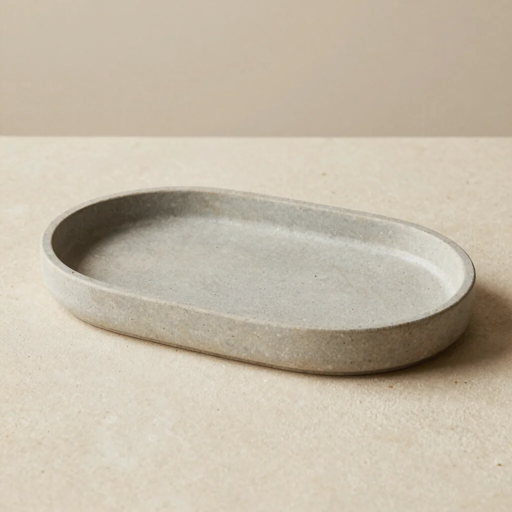 Oval Mineral Eco-Resin Tray